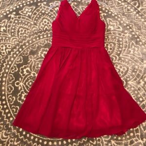 Red Fit and Flare Dress, size 4